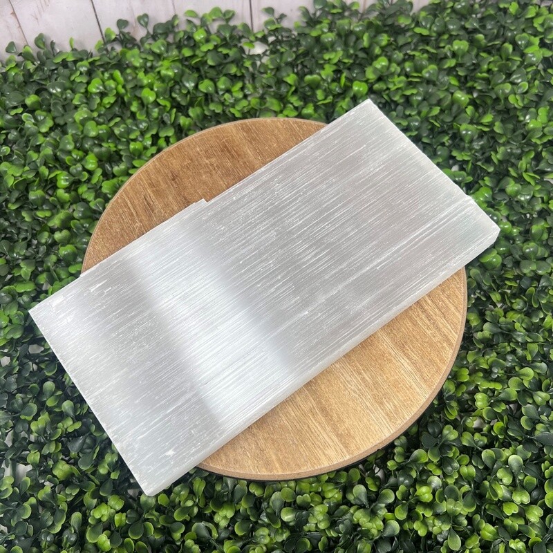 Selenite Rectangle Bar LG