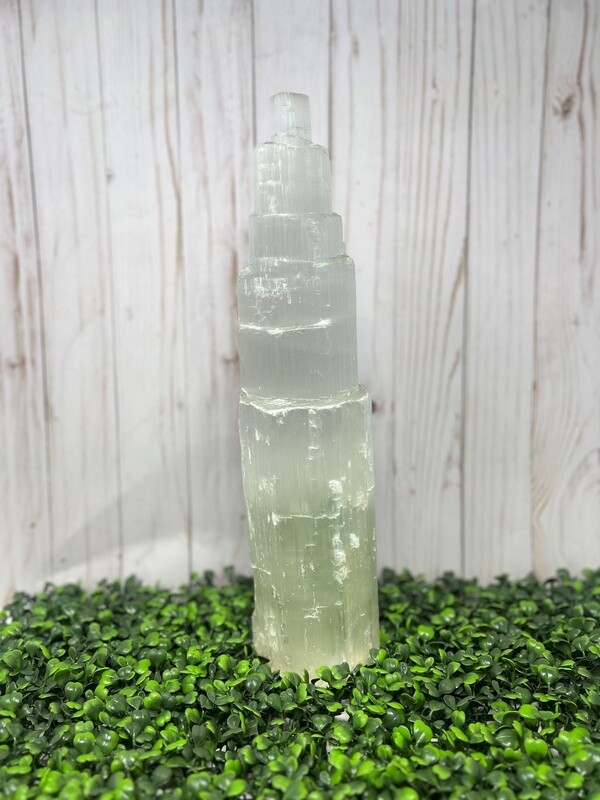 Selenite Tower 15"