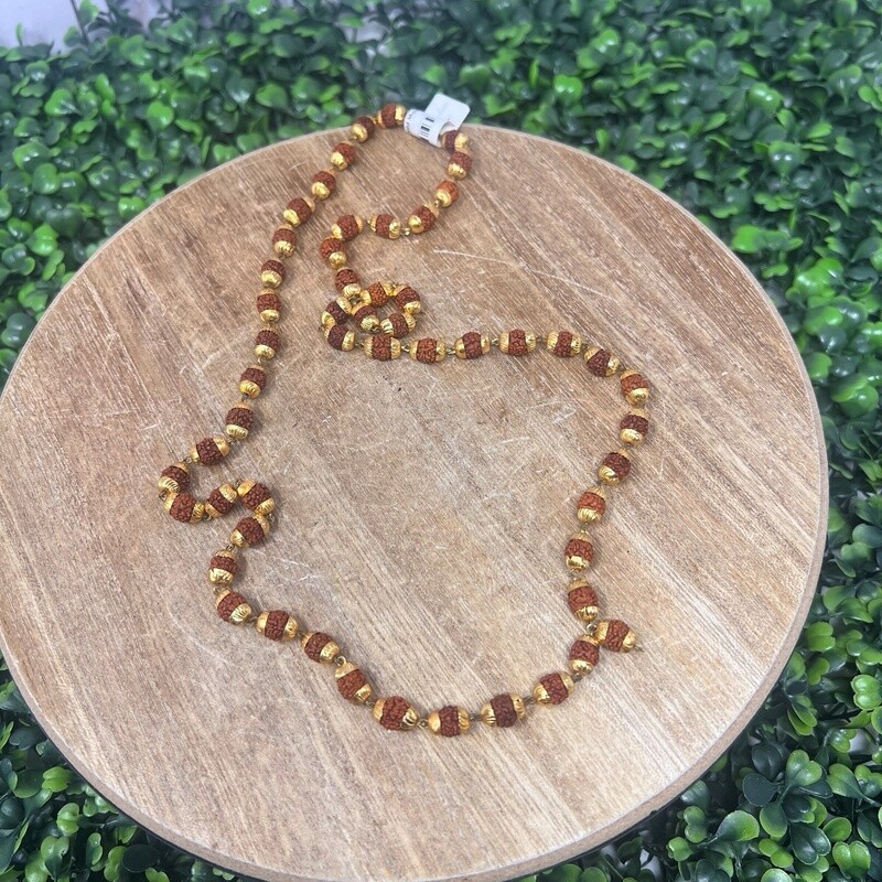 Rudraksha + Gold Mala