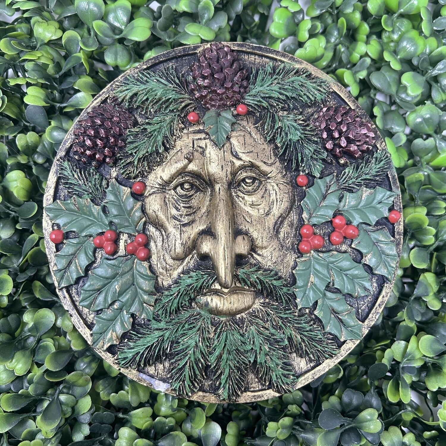 Greenman Plaque-Winter
