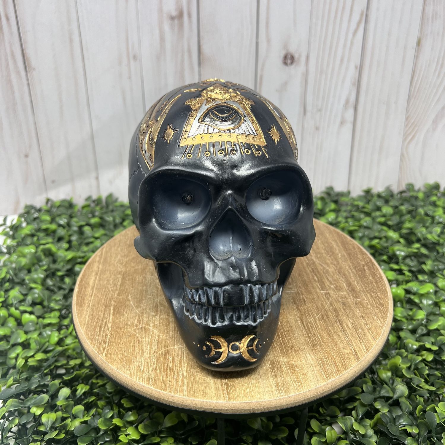 Black Skull W/ LED 15064