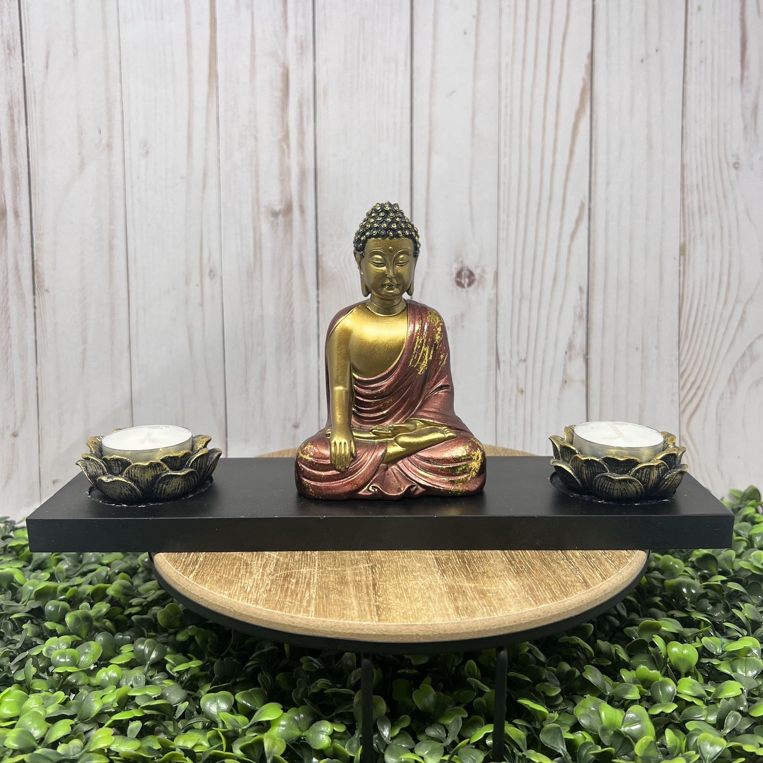 Meditation Buddha Incense R/Gold
