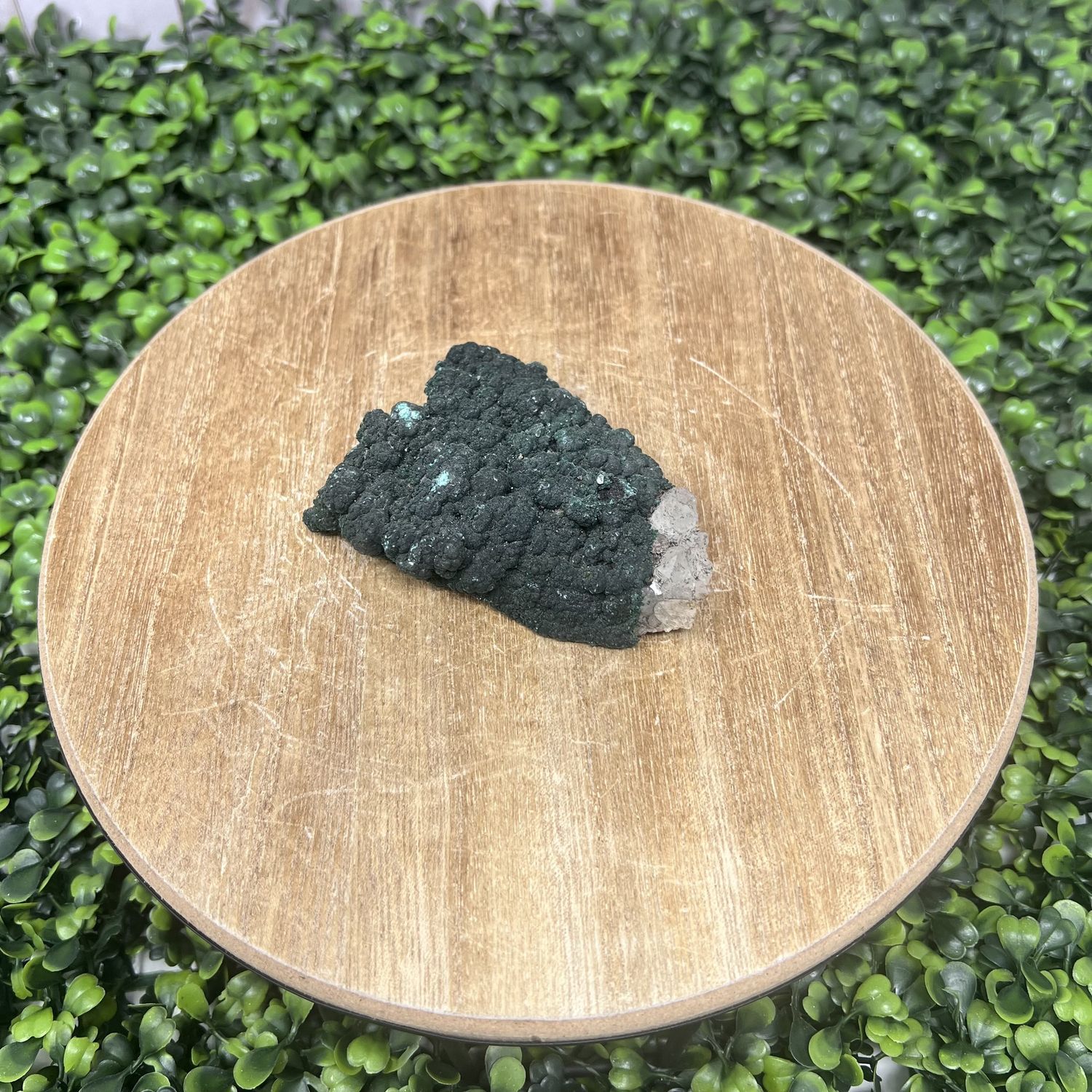 Malachite on Quartz