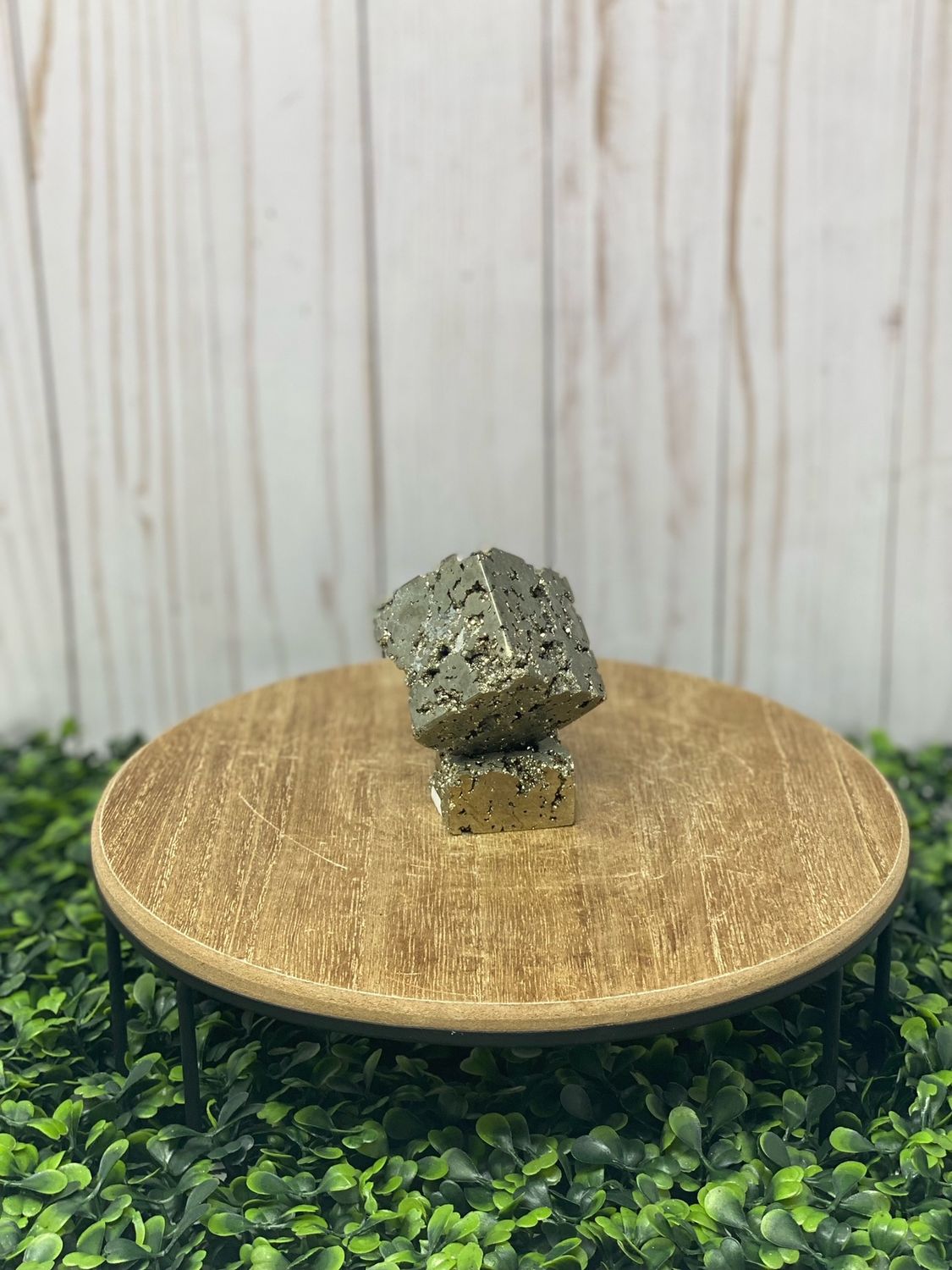 Pyrite Druzy Cube