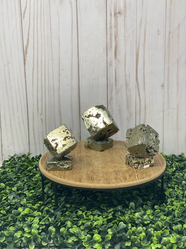 Pyrite Druzy Cube