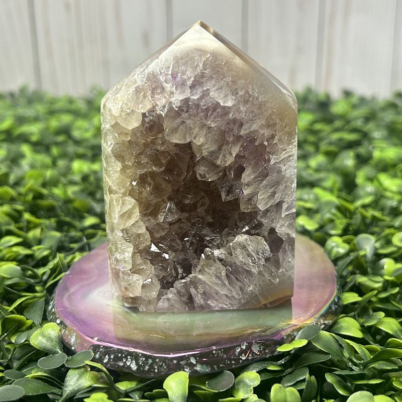 Druzy Agate Tower 4.5x2.5"