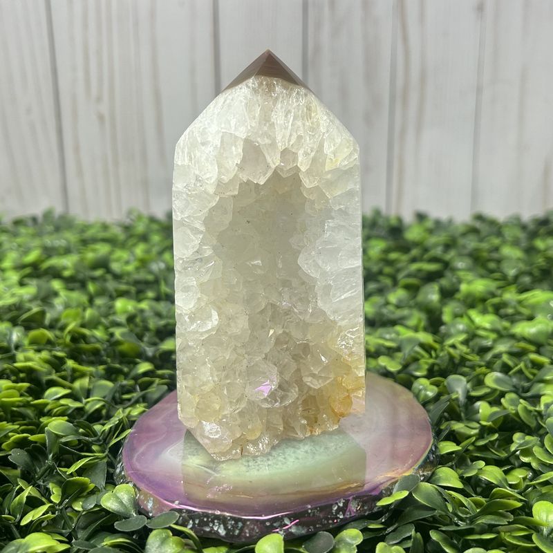 Druzy Agate Tower 4.5x3&quot;