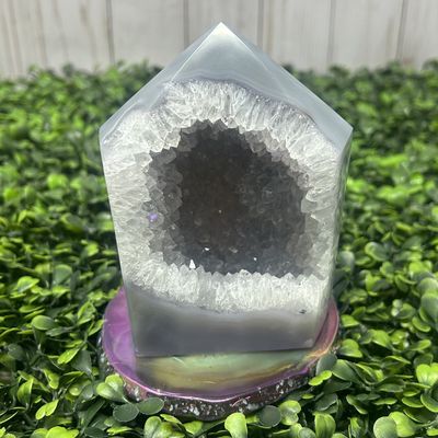 Druzy Agate Tower 5.5x2