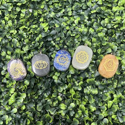 Engraved Chakra Pendant