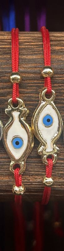 Evil Eye Fish String Bracelet