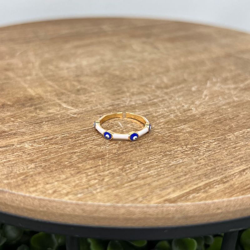 Evil Eye Bamboo Ring
