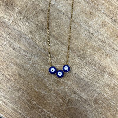 Triple Evil Eye Necklace