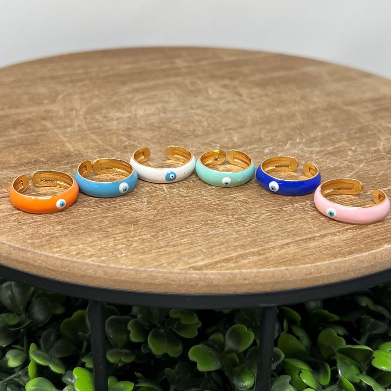 Evil Eye Single Eye Band Ring