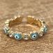 Evil Eye Heart Wrap Around Ring