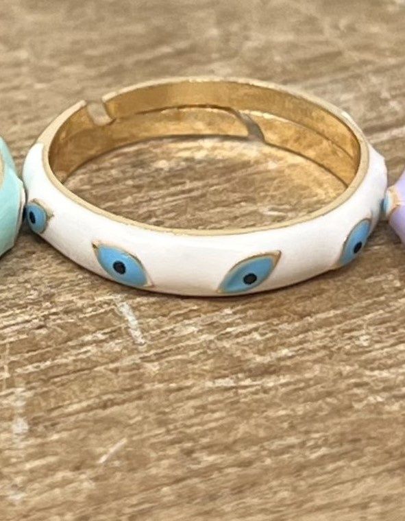 Evil Eye Slanted Eyes Ring
