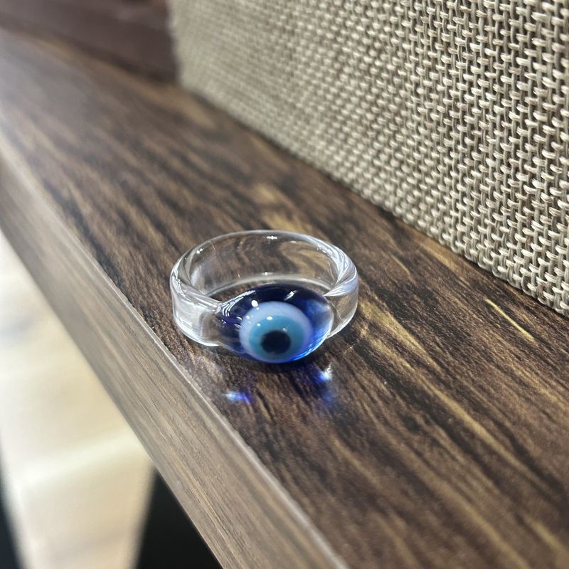 Evil Eye Glass Ring