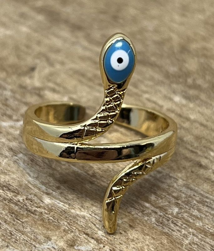 Snake Evil Eye Ring