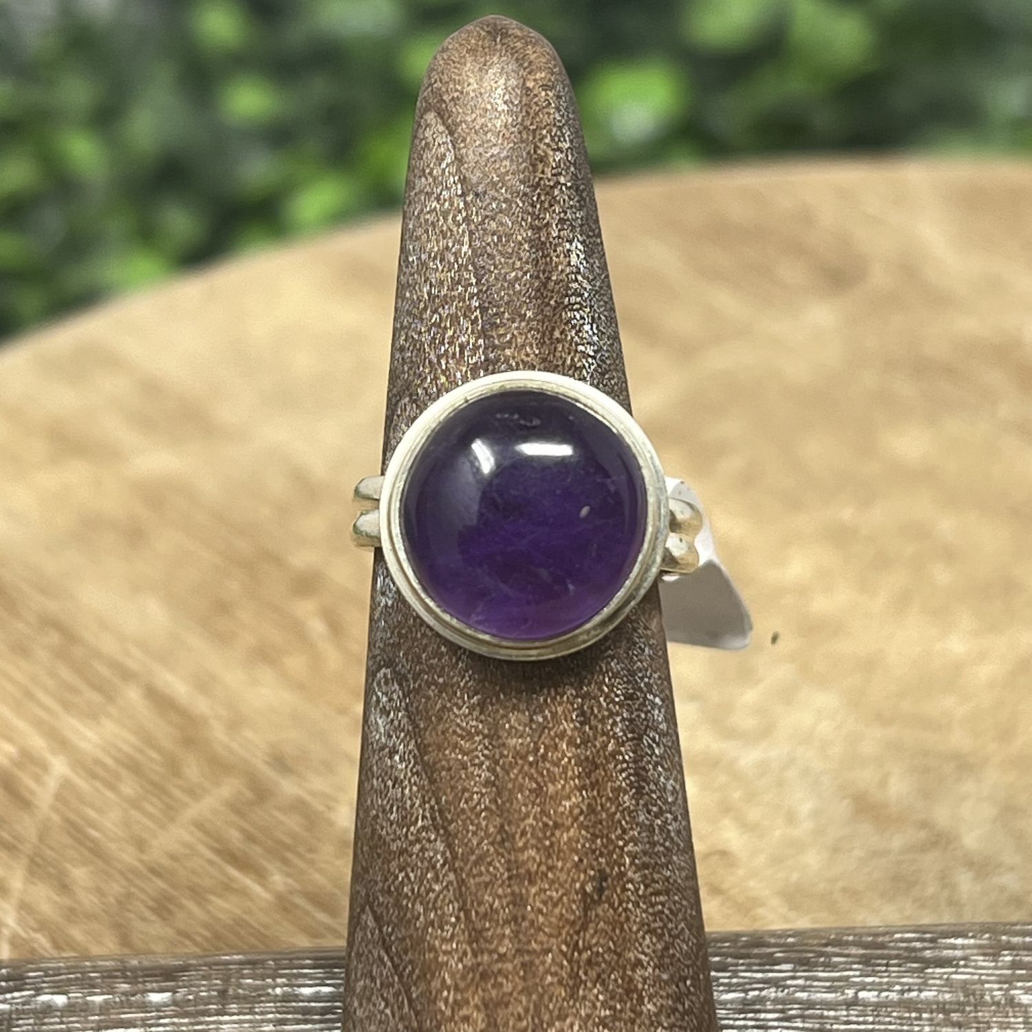 Amethyst SS Ring, Size: 6-40