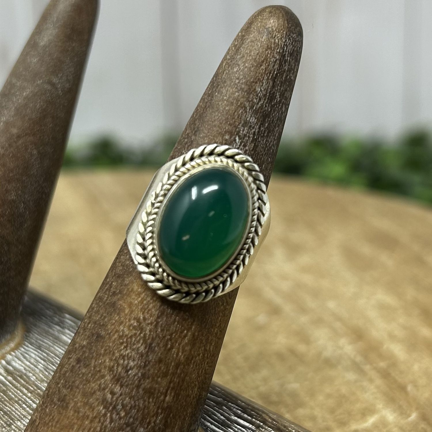 Green Aventurine SS Ring - 6