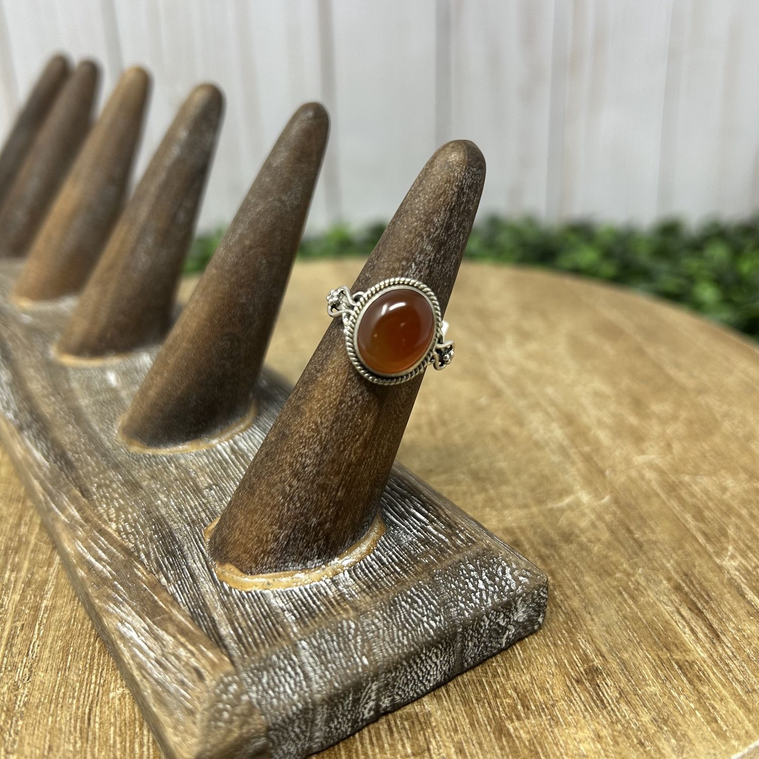 Carnelian SS Ring - 6