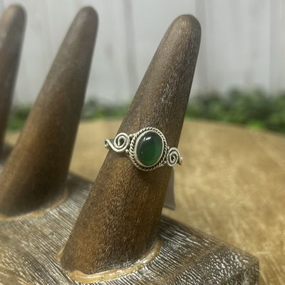 Green Aventurine SS Ring - 7