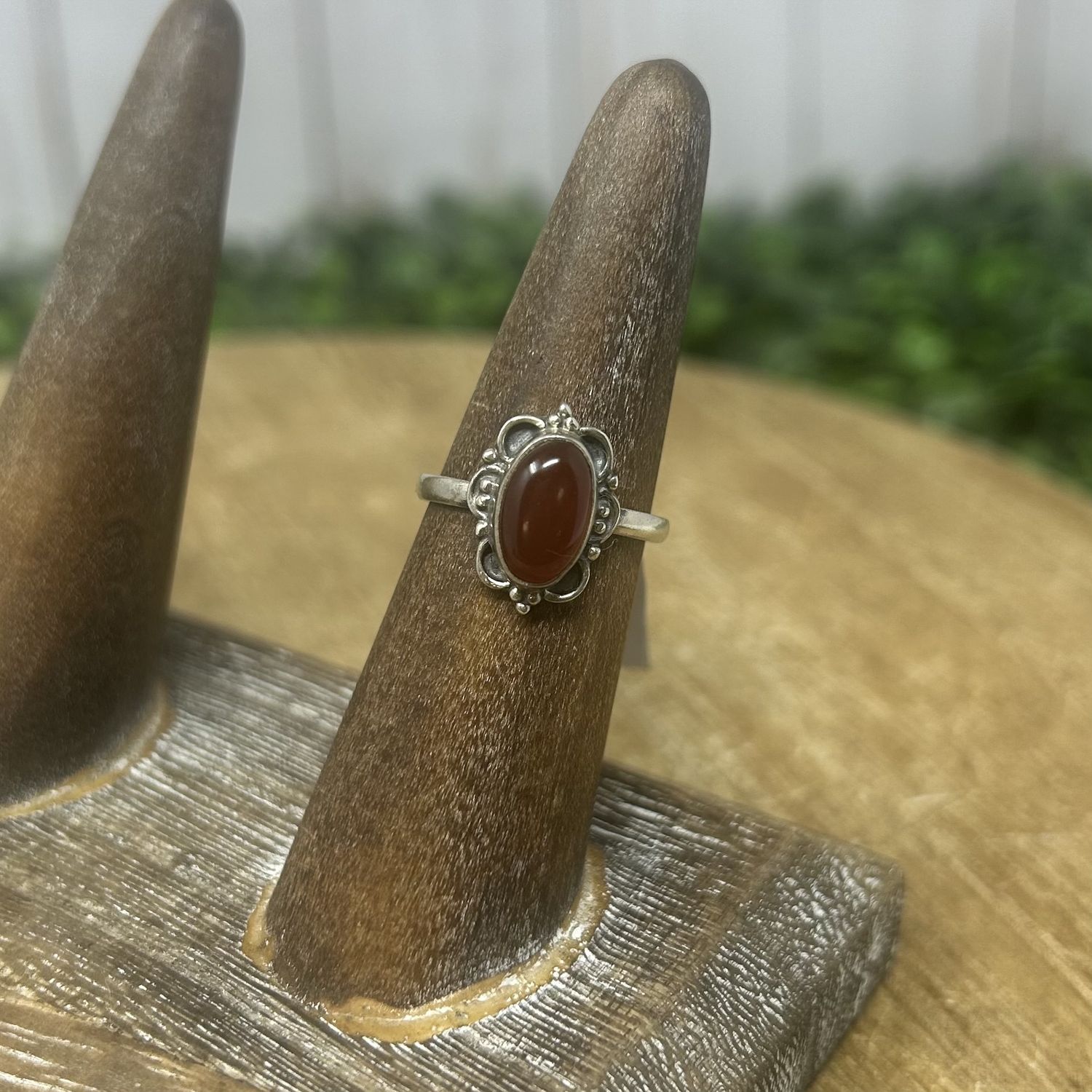 Carnelian SS Ring - 7