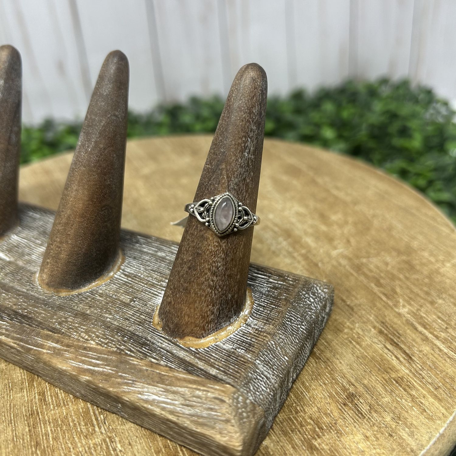 Rose Quartz Dainty Ring - 6