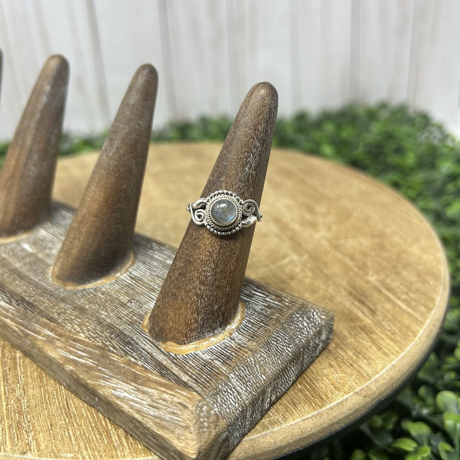 Labradorite Dainty Ring - 7