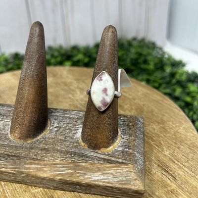 Pink Tourmaline Eye Ring - 8