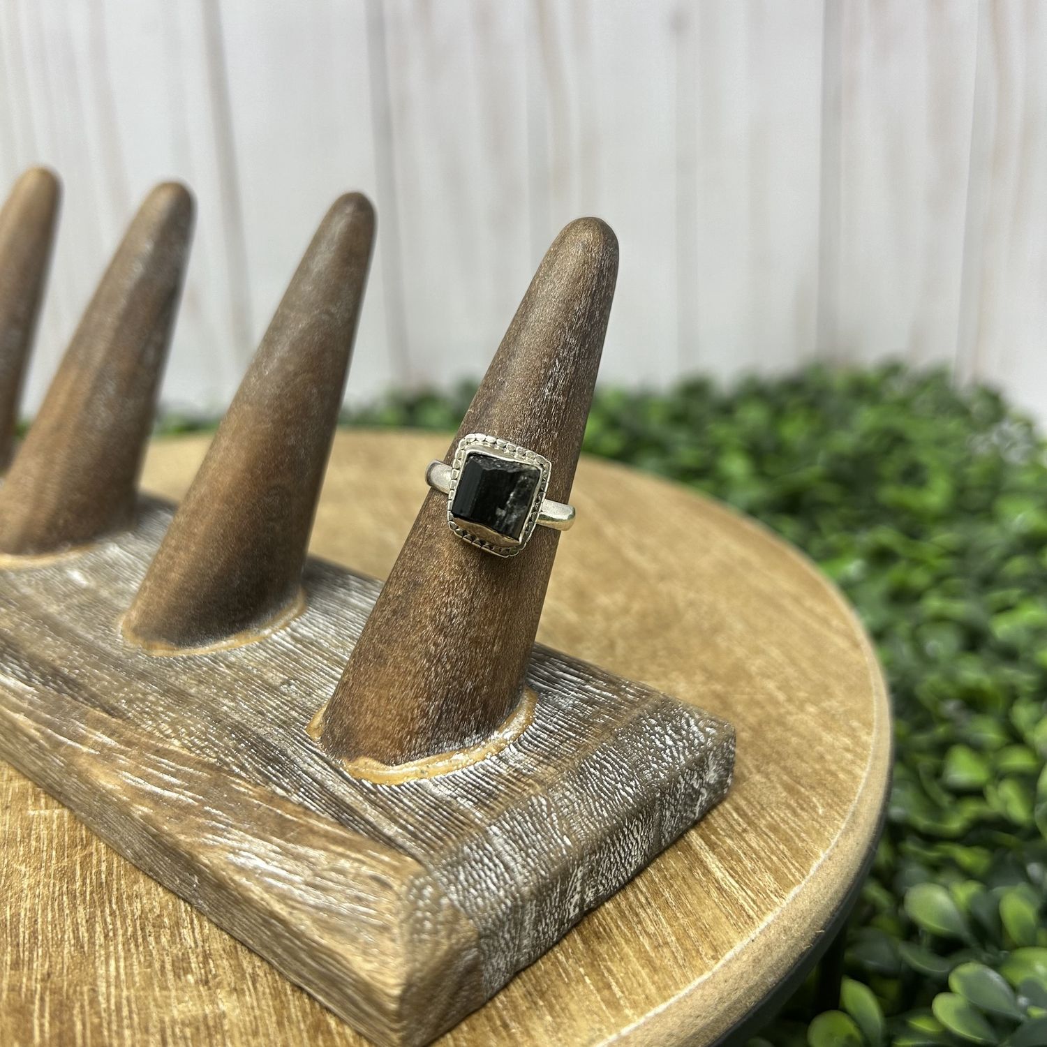 Black Tourmaline Ring - 7