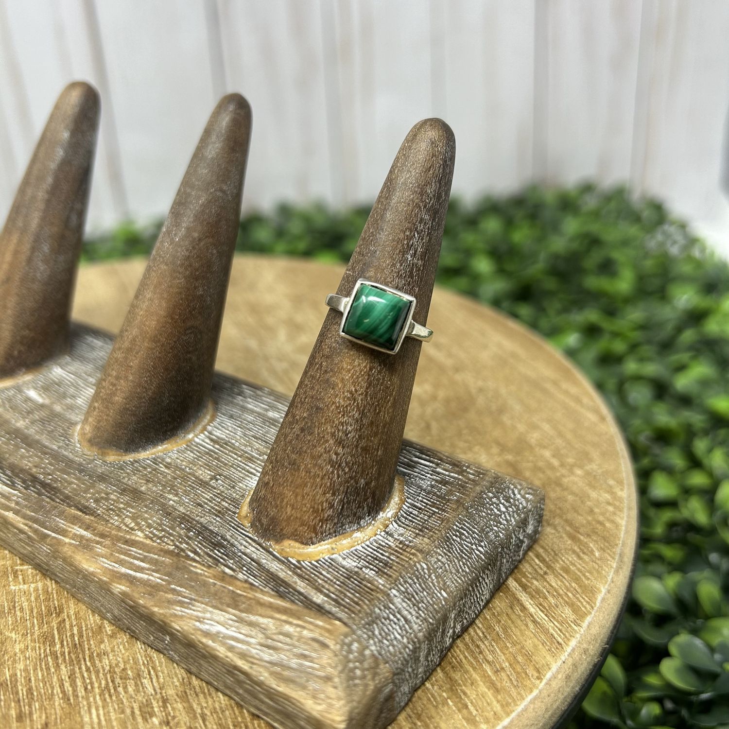 Malachite Square Ring - 6