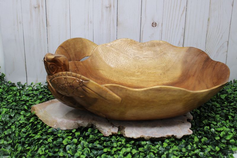 Wooden Turtle Bowl