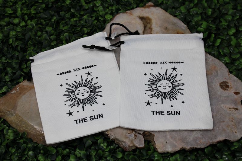 Cotton Pouch Sun 6x5&quot;