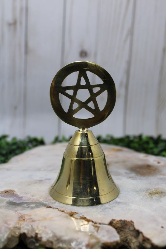 Altar Brass Bell Pentacle