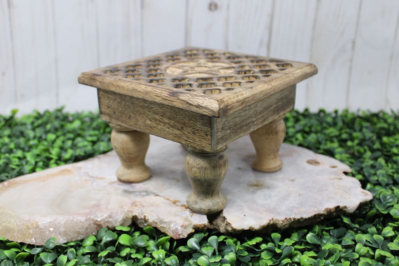 Wood Altar Table Pentacle