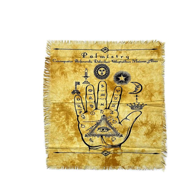 Tarot Palmistry Altar Cloth