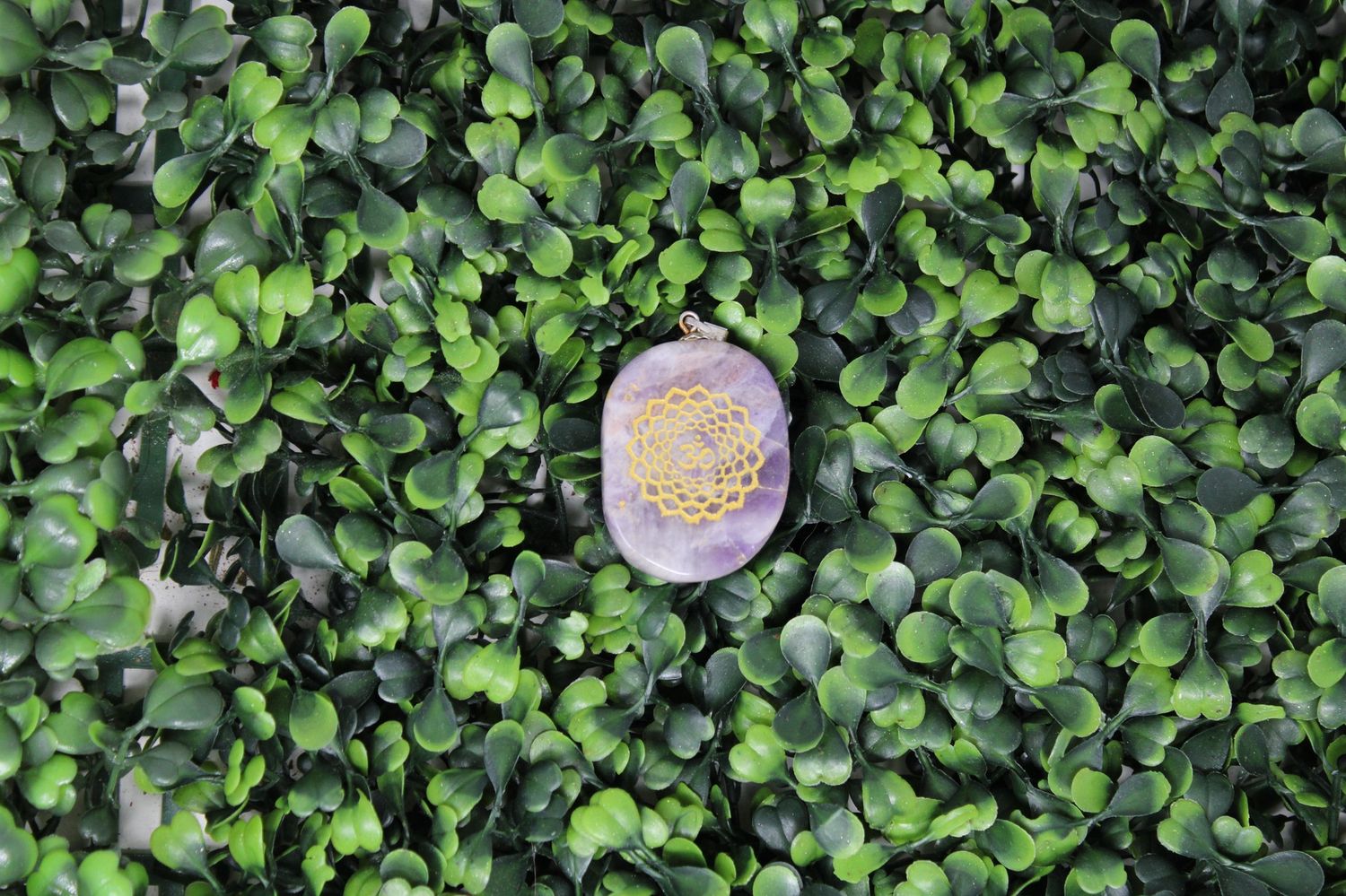 Engraved Chakra Pendant, Chakra: Crown