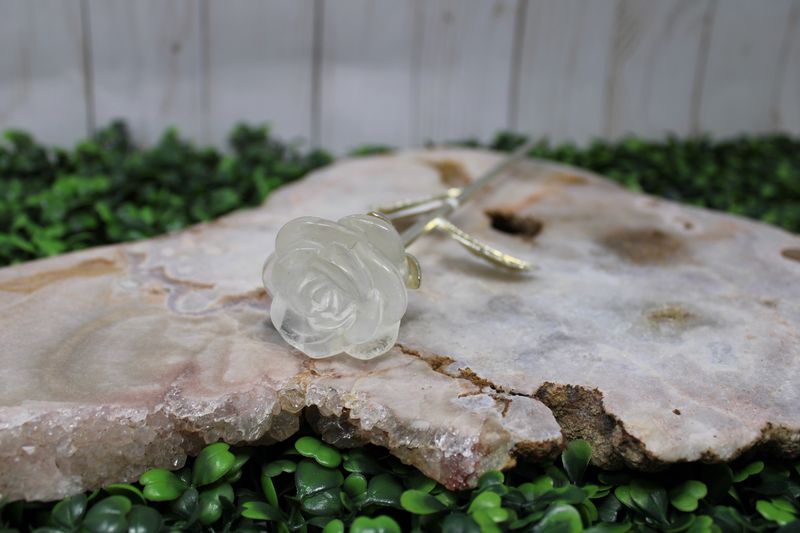 Crystal Rose on Stem