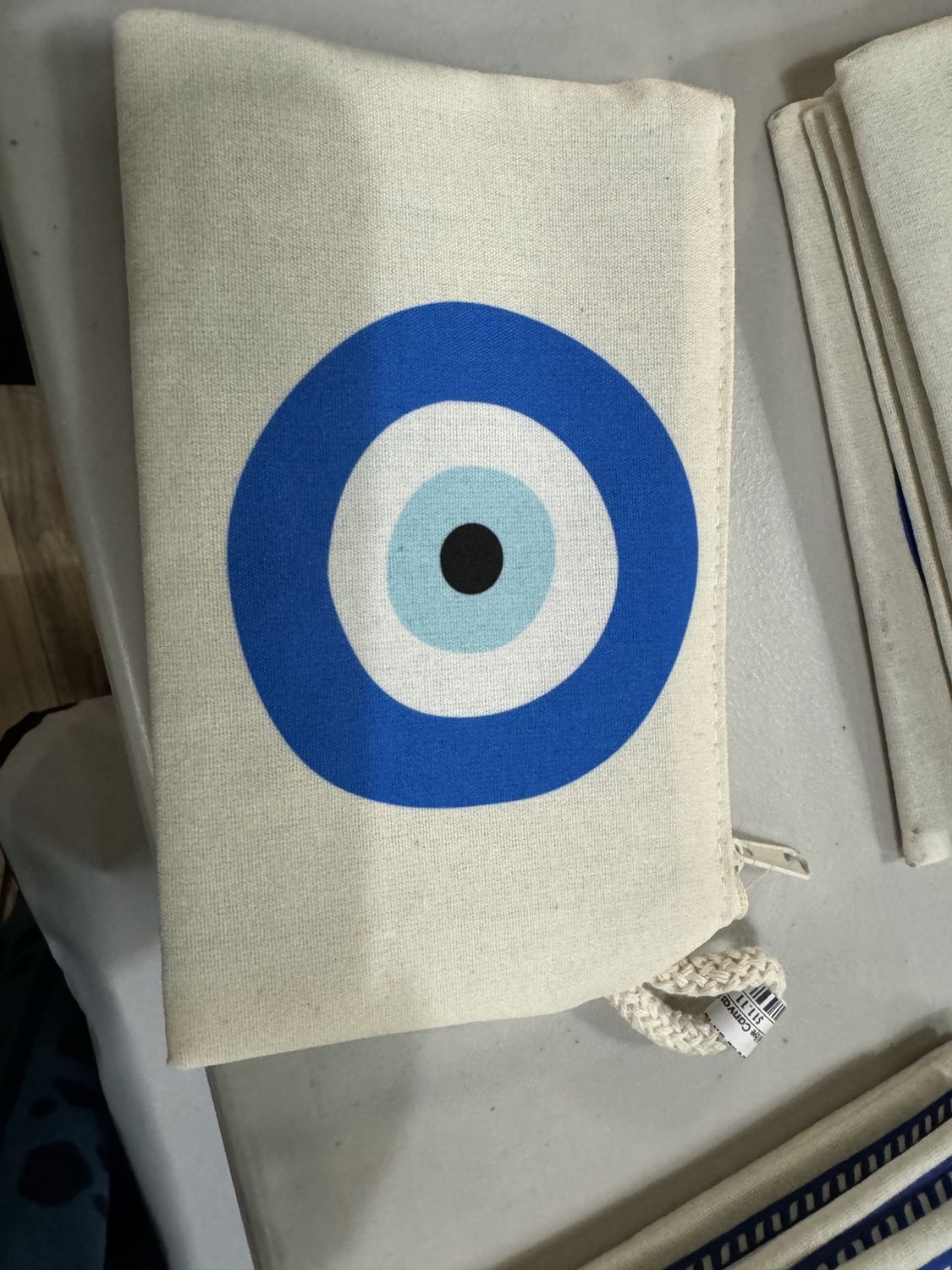 Evil Eye Canvas Pouch, Type: Single Eye Pouch