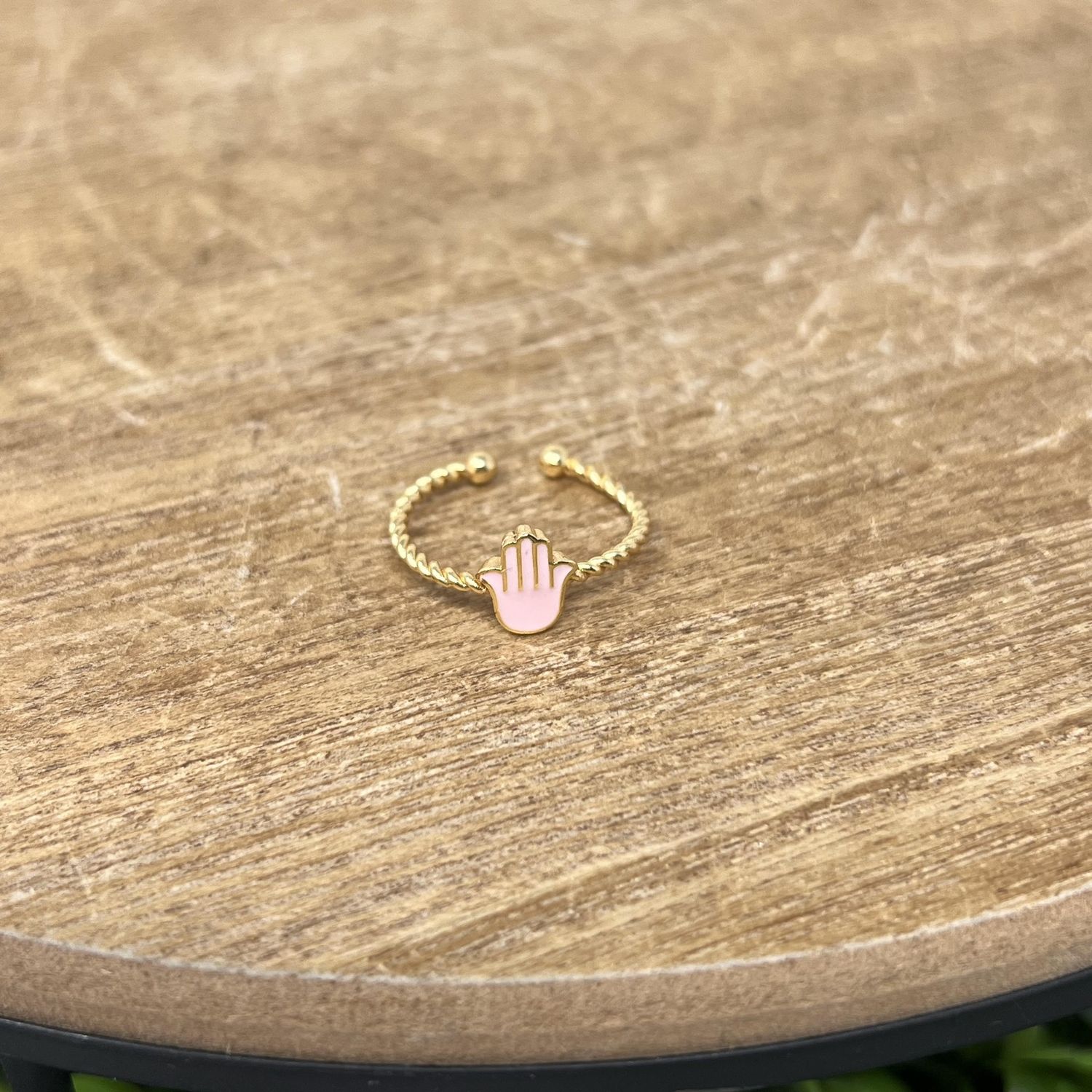 Evil Eye Hamsa Hand Rope Band, Colour: Pink