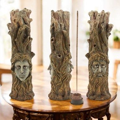 Double Tree Face Incense Tower