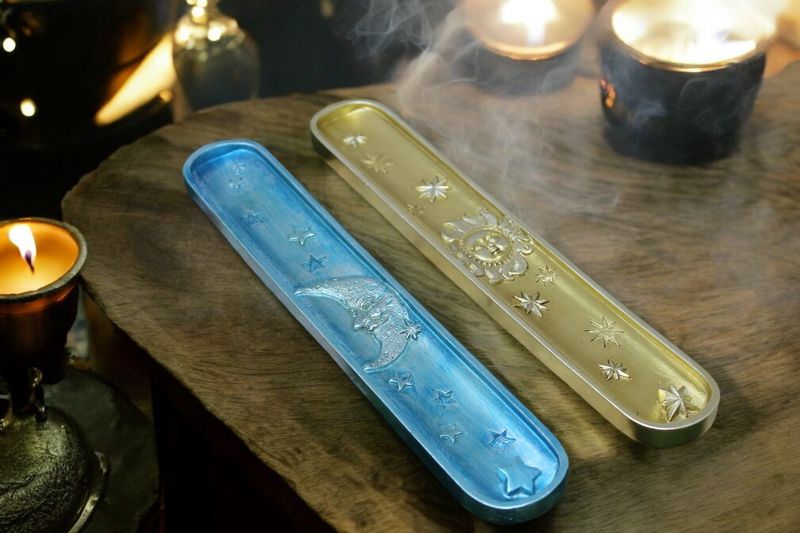 Gold Sun / Blue Moon Incense Holder