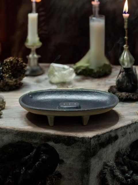 Cast Iron Incense Holder 6&quot;