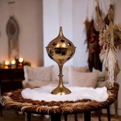 Brass Cone Standing Burner XL