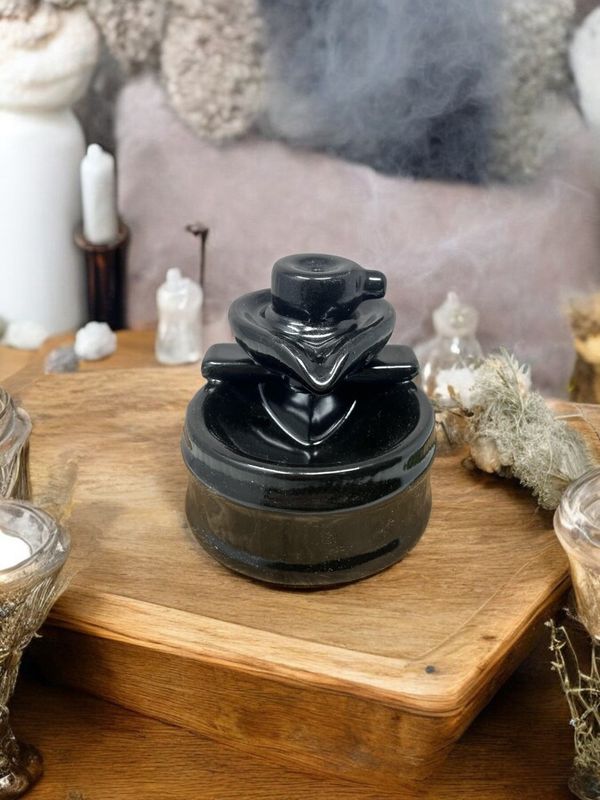 Ceramic Backflow Shiva Lingam