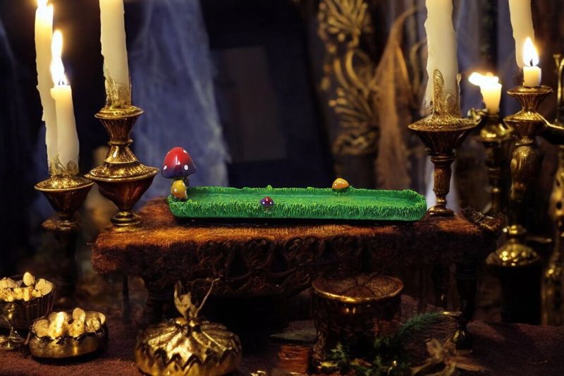 Mushroom Garden Incense Holder