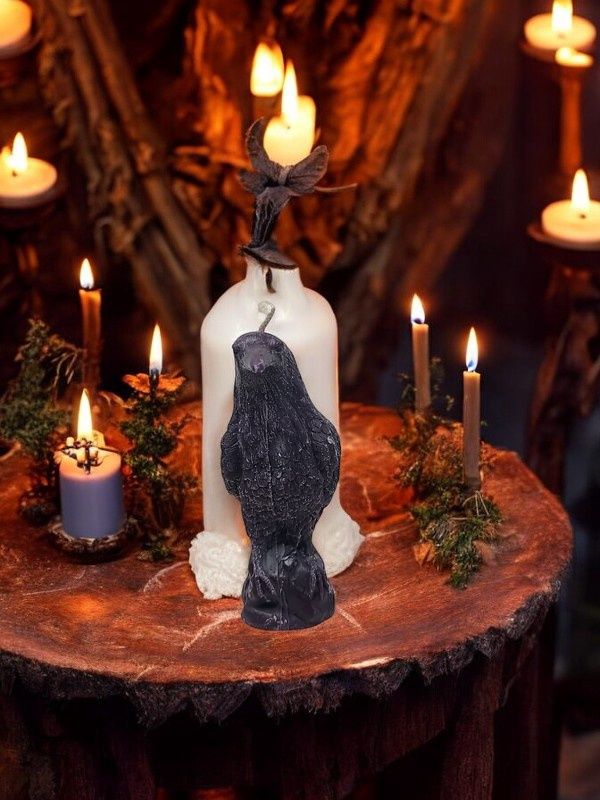 Raven Candle
