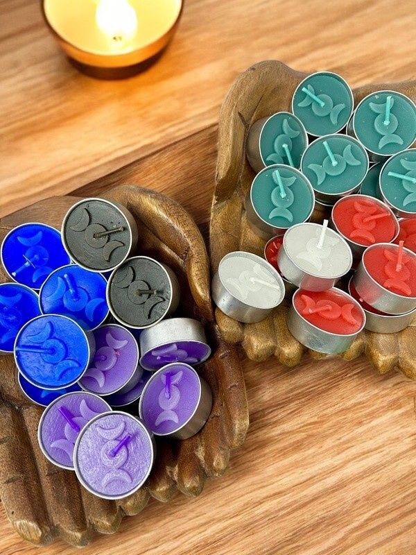 Triple Moon Tea Light Candle