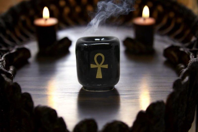 Ankh Chime Candle Holder