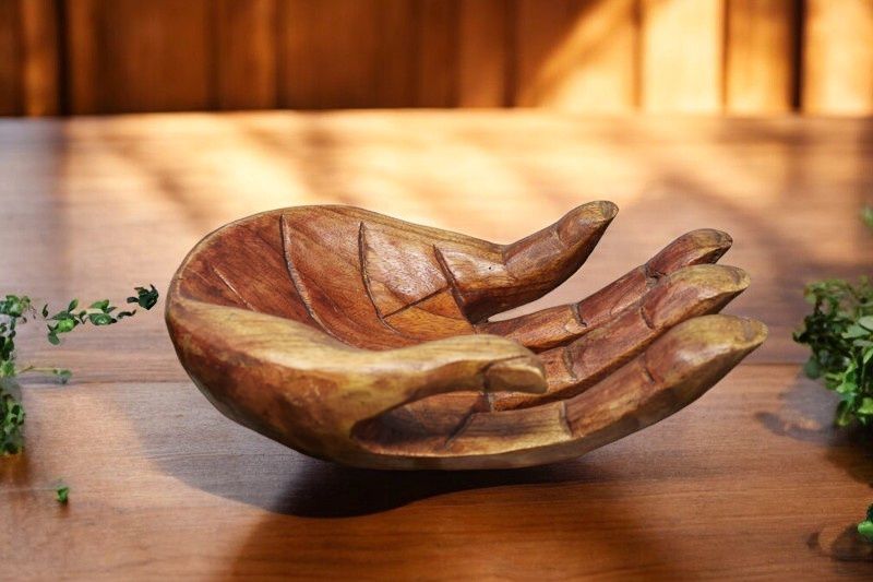 Wooden Hands Bowl